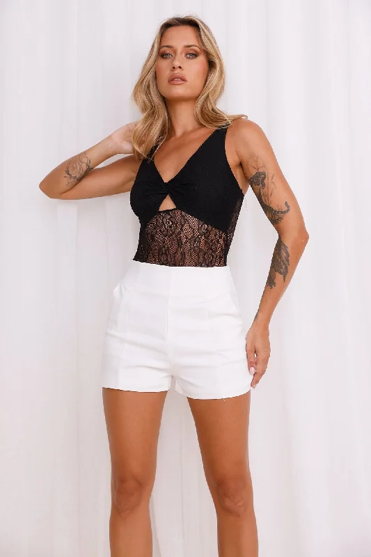 Passion Perfection Lace Bodysuit Black