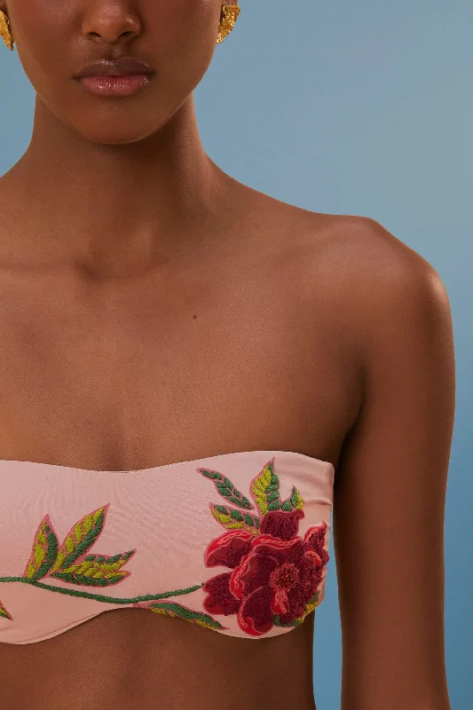 Rose Pink Bikini Top