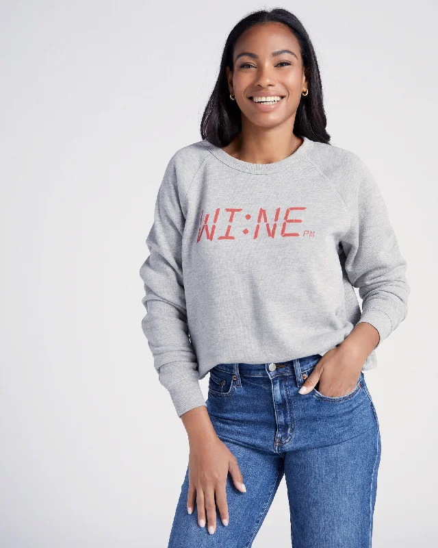 Wine Time Graphic Sweatshirt