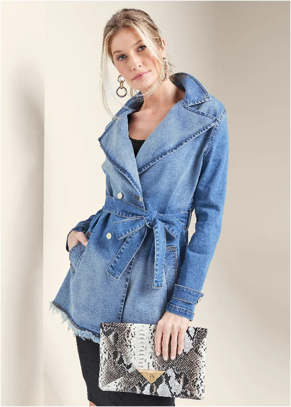 Denim trench - Light Wash