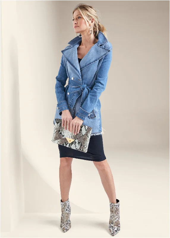 Denim trench - Light Wash