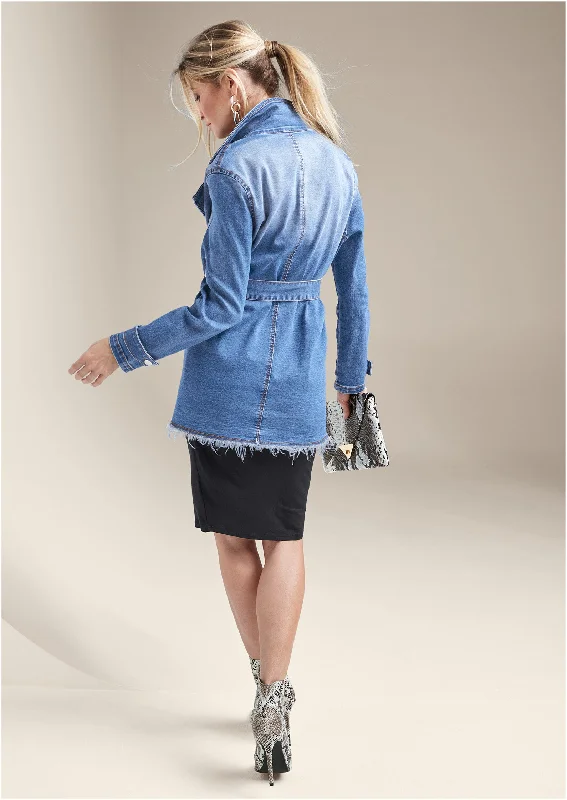 Denim trench - Light Wash