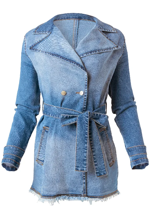 Denim trench - Light Wash