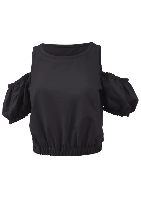 Cold shoulder top - Black