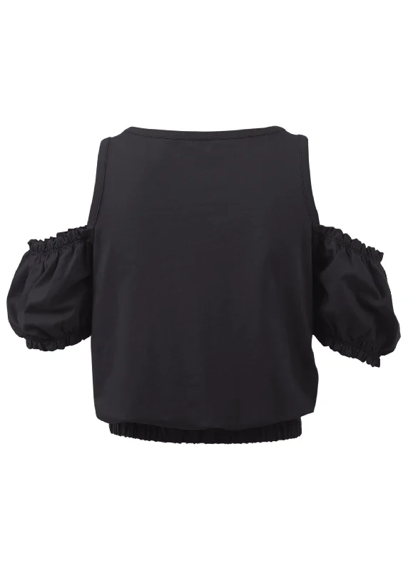 Cold shoulder top - Black